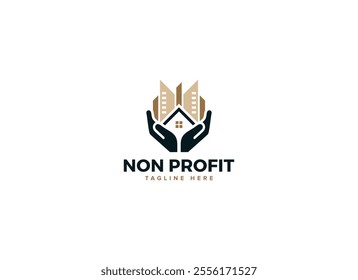 Innovative Charity Logo Vector Design, Nonprofit Logo Collection for Community Care