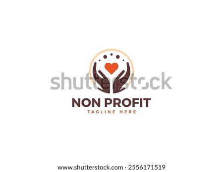 Innovative Charity Logo Vector Design, Nonprofit Logo Collection for Community Care