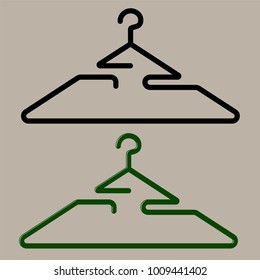 Innovative Cloth Hanger Design, Creative Artistic Vector Art Illustration