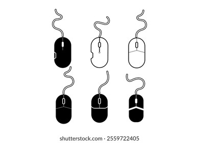 Innovative Computer Mouse Clipart Collection for Tech Blogs, computer mouse, mouse clipart, computer accessories, office supplies, technology icons, desktop tools, tech clipart