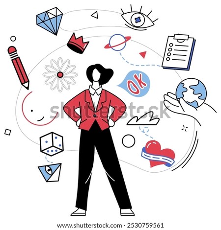 Innovative concepts vector illustration. Innovative concepts propel development, turning imagination into actionable solutions Embrace creativity innovative concepts are building blocks progress