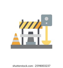 An innovative construction site icon designed for development and project management.