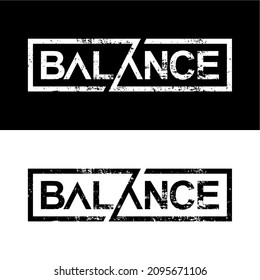 innovative creative balance logo idea