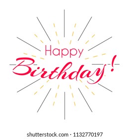 Innovative and creative cards for Happy Birthday with nice and beautiful design and creative typography.