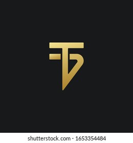 innovative creative letter T TB BT logo design