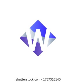innovative creative letter W logo design