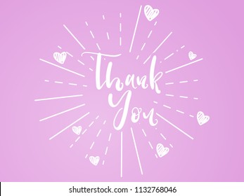 Innovative Creative Thank You Card Nice Stock Vector (Royalty Free ...