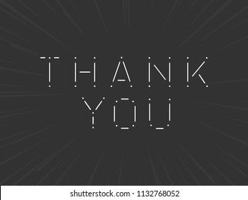 Innovative and creative Thank You Card with nice and creative design and typography.
