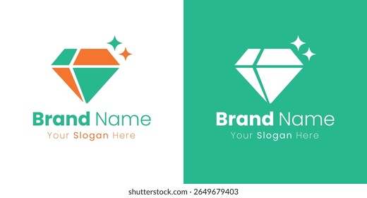 Innovative Diamond Logo Design for a Premium Brand Identity Building Excellence and Value