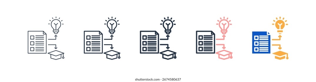 Innovadores iconos de estilo diferente establecen la Ilustración vectorial.