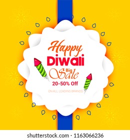 innovative diya , oil lamp with floral mandala pattern on  background with lighting effect for Diwali festival celebration