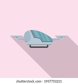 Innovative drone taxi icon. Flat illustration of Innovative drone taxi vector icon for web design