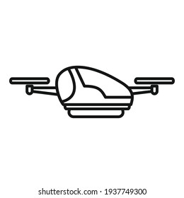 Innovative drone taxi icon. Outline Innovative drone taxi vector icon for web design isolated on white background