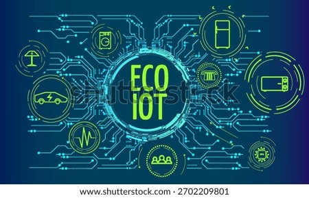 Innovative Eco IoT technology connects smart devices for sustainable living and energy management