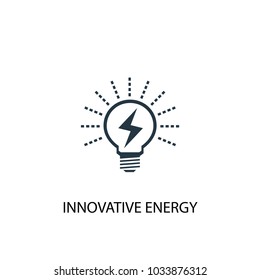 Innovative Energy icon. Simple element illustration. Innovative Energy symbol design from Alternative energy collection. Can be used for web and mobile.