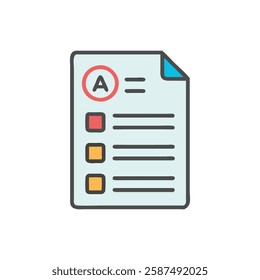 Innovative Exam Answer Sheet Icon
