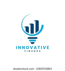 Innovative finance logo design creative and unique marketing logo for modern business or startup