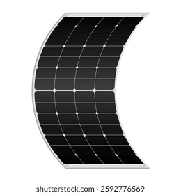 Innovative Flexible Solar Panel - Portable, Bendable Photovoltaic Technology for Sustainable Power Generation.