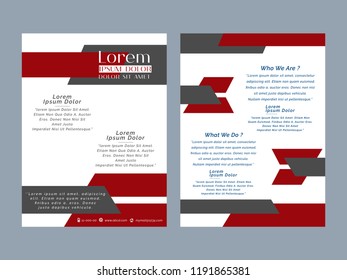 innovative flyer or brochures design for business with nice and creative design illustration.