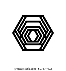 Innovative geometric logo. Vector illustration EPS 10.