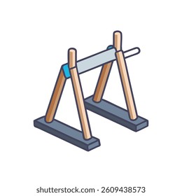 Innovative Gymnastics Chalk Stand Icon. Design of Fitness and Gym Icons.