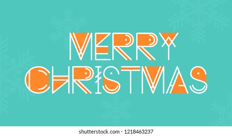 Innovative Header, banner or poster for Merry Christmas with nice and creative design illustration.