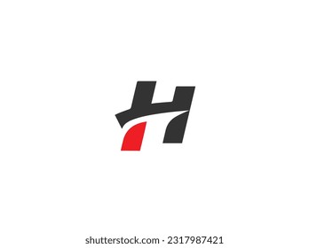  Innovative high tech logo template, Letter H logo icon design template elements, Initials H logo design, Letter H with circle space design.  Initial Letter Logo. Creative minimalism logotype icon.