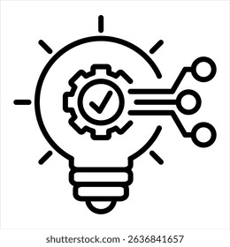 Innovative icon Creative and New Ideas Symbol