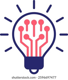 Innovative Icon Fill Vector Illustration