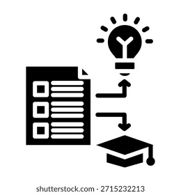 Innovadora Ilustración vectorial de diseño de glifos de iconos