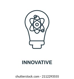 Innovative icon. Line element from industry 4.0 collection. Linear Innovative icon sign for web design, infographics and more.