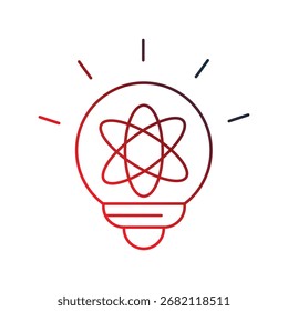 Ícone inovador com fundo branco vetor ilustração stock
