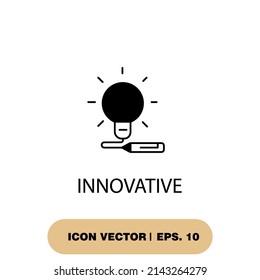 innovative icons  symbol vector elements for infographic web