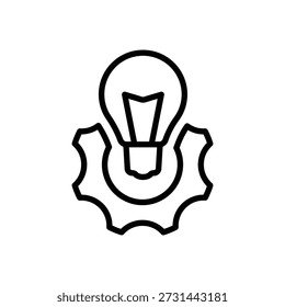Innovative ideas icon, Line Vector graphics