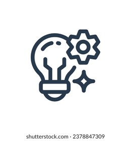Vektorgrafik innovativer Ideen und Lösungen