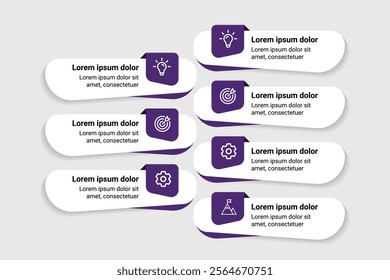 Innovative Infographic Template 7 Step Timeline Journey for Simplifying Complex Business Stories