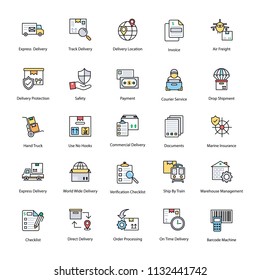 
Innovative Logistics Delivery Icons
