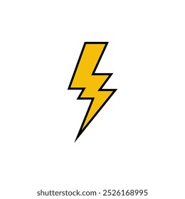 Logotipo inovador com Thunderbolt, Power e Flash