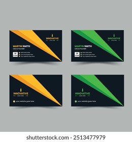 Innovative Modern Business Card Design template