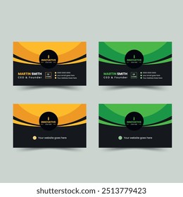 Innovative Modern Business Card Design template