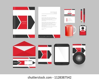 Innovative Office Stationery or Stationery design templates with nice and creative design illustration, set of stationery design for business.