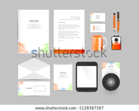 innovative office stationery stationery design templates stock