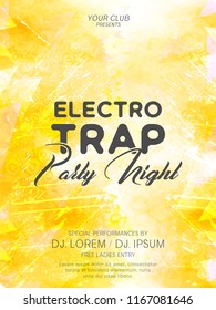 Innovative Party Flyers with creative design illustration for Electro Trap Party Flyer or Brochures.