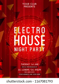 Innovative Party Flyers with creative design illustration for Electro House Party Flyer or Brochures.