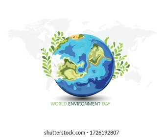 innovative Poster Or Banner Of World Environment Day