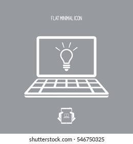 Innovative process - Vector icon for computer website or application