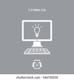 Innovative process - Vector icon for computer website or application