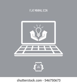 Innovative process - Vector icon for computer website or application