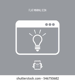 Innovative process - Vector icon for computer website or application