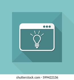 Innovative process - Vector icon for computer website or application